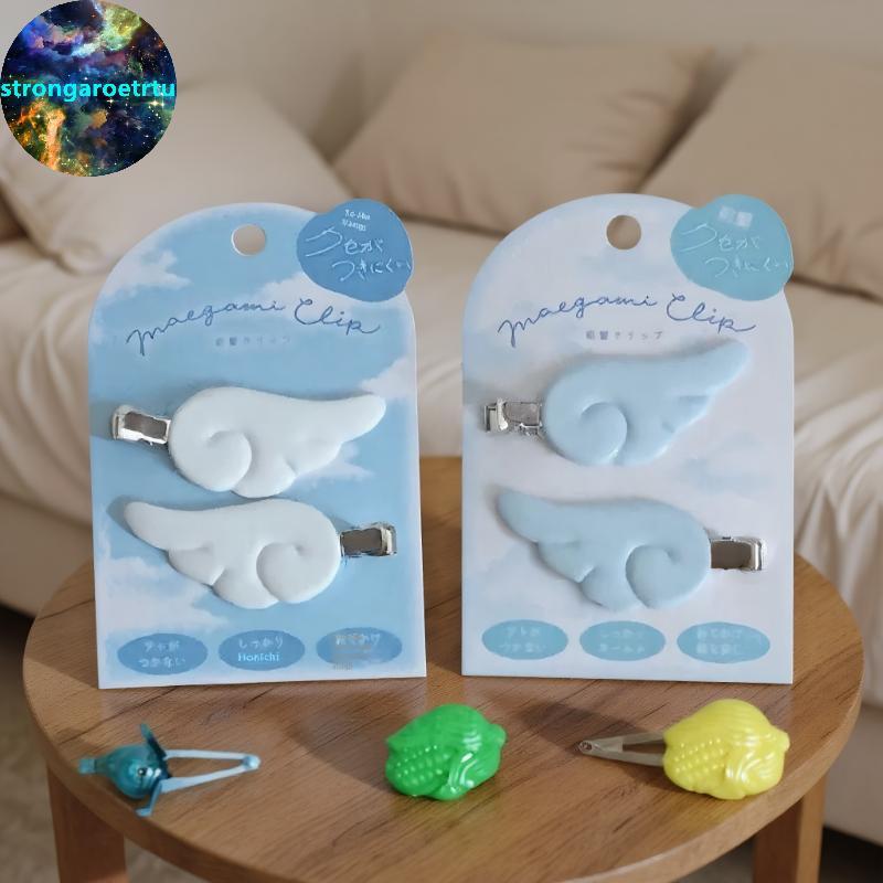 Strongaroetrtu 1 คู่ Angel Wing กิ๊บติดผมญี่ปุ่น Y2K สไตล์น่ารัก Hairpin หวานอุปกรณ์เสริมสําหรับชุดนักเรียน TH