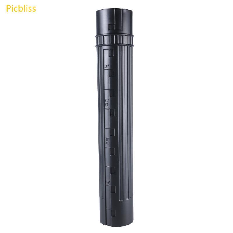 Picbliss Telescopic Document Storage Tube ยืดหยุ่นสีดํา Scrolls Holder Tube