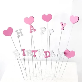 Cake Topper ป้ายปักเค้กลายการ์ตูนสุดน่ารัก (พร้อมส่ง)(ป้ายโฟมดาวหลายสี)
