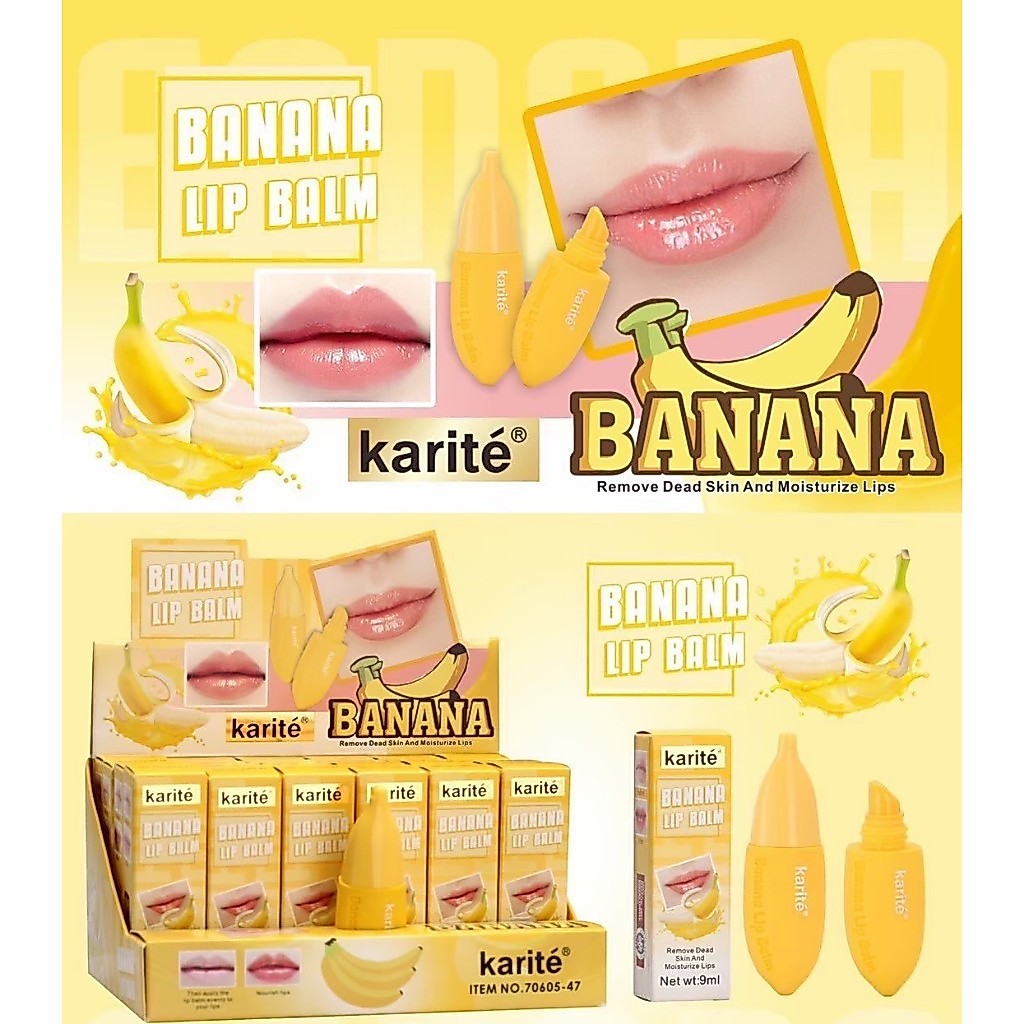 (70605) Karite Banana Lip Balm ลิปมัน ลิปบาล์ม บำรุงริมฝีปาก ให้ความชุ่มชื้น