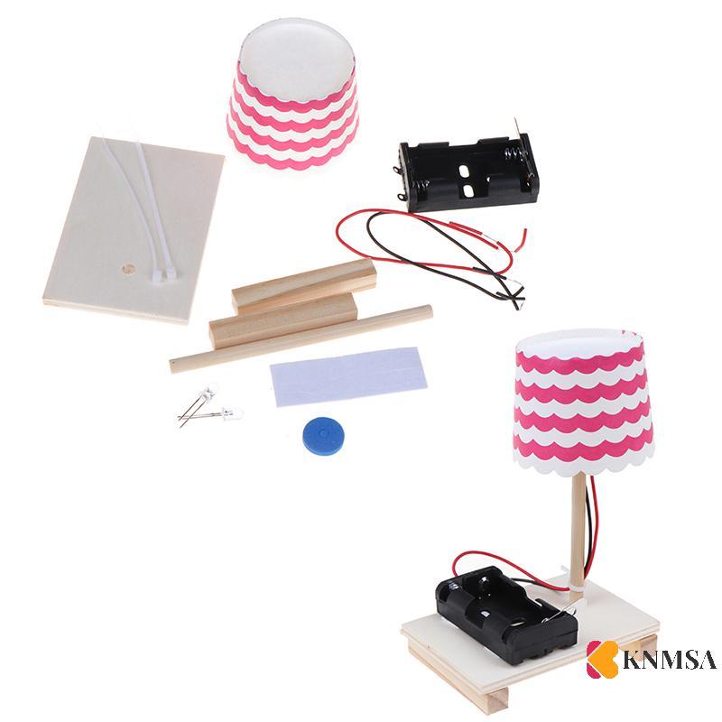 KNMSA] Kids Science Experduction Toys Mini Wooden Table Lamp Toys Set SsOriginalnnnn neck nam
