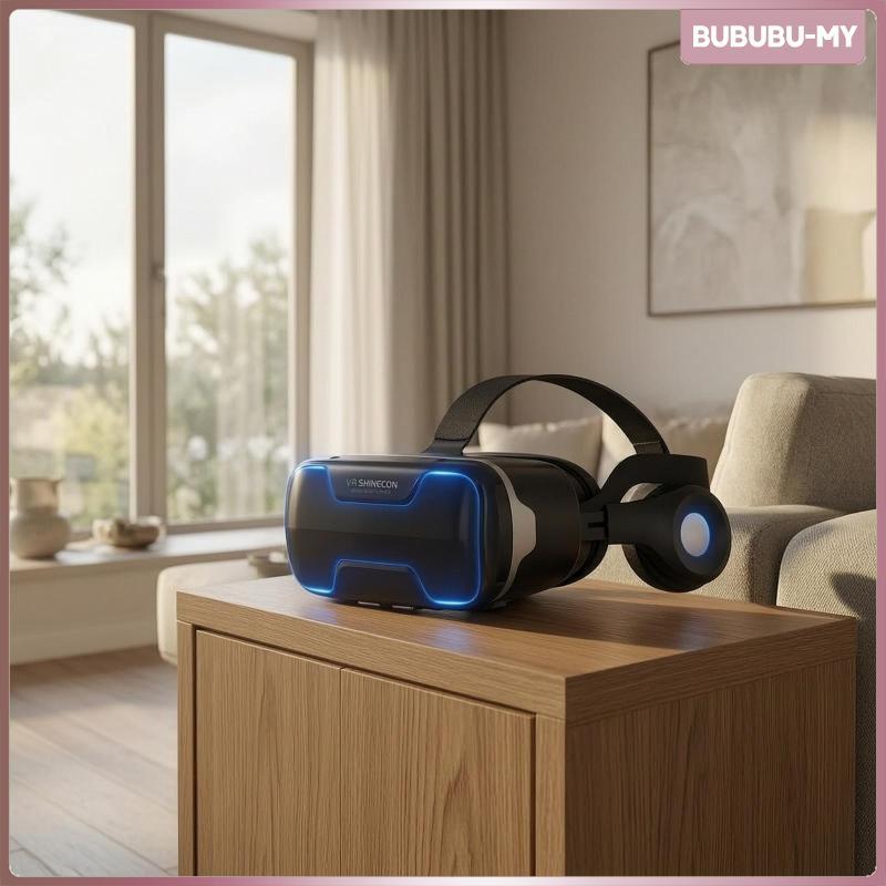 [BububuMY] ชุดหูฟังความเป็นจริงจําลองเบาะชุดหูฟัง VR แว่นตาเสมือนจริงจําลองใช้งานง่ายแว่นตา VR ระบาย