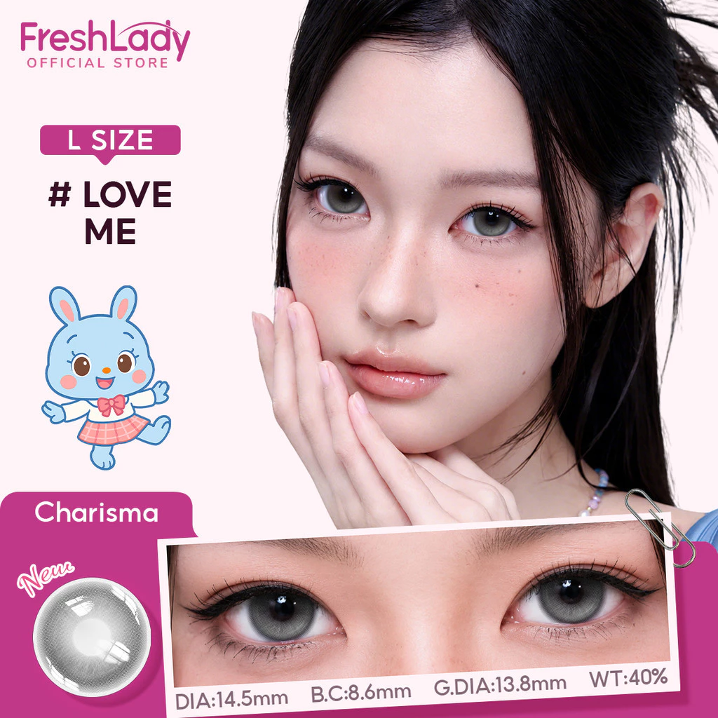 [FDAซื้อ 2 คู่ ลด 10%] FRESHLADY HoneyJewel|Love Meซีคอนแทคเลนส์แบบ สีธรรมชาติ สเหมาะสำหรับผู้ใช้ครั้งแรกWT40-42%14.5mm