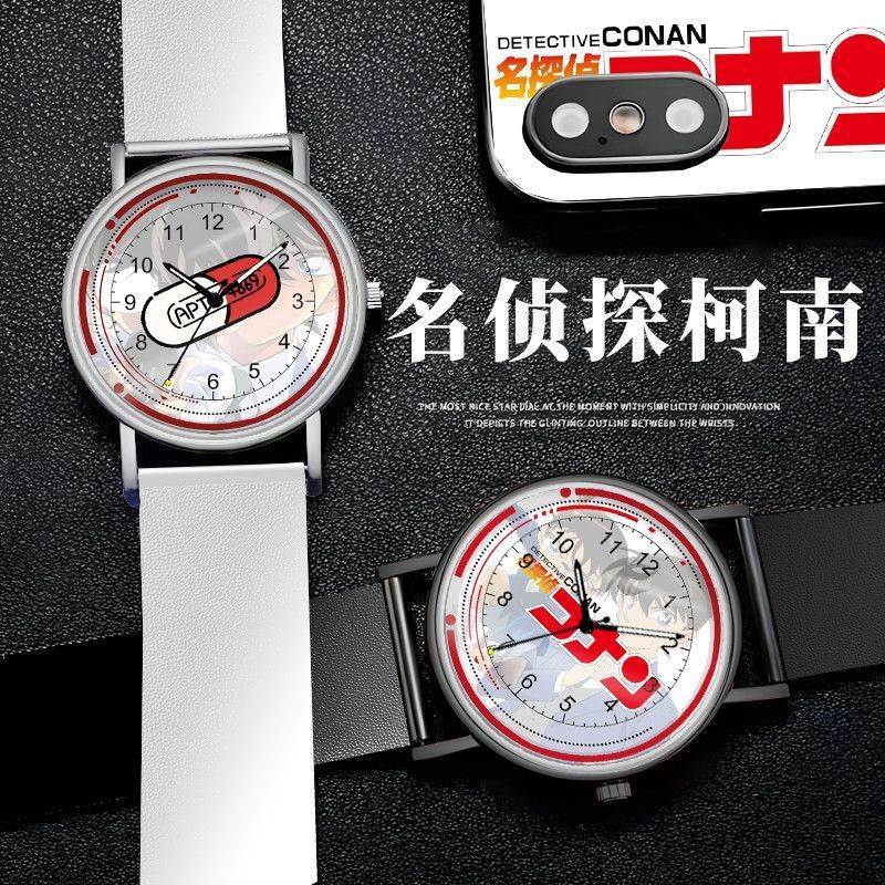 APTX4869 Detective Conan Pointer นาฬิกาที่ไม่ซ้ํากัน Mute สไตล์เดียวกันทนทานเปลี่ยน Electronics