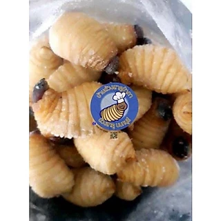 💙ด้วงสาคูลวกสุกฟรีซ 500g(ไม่ใส่เกลือ)💙