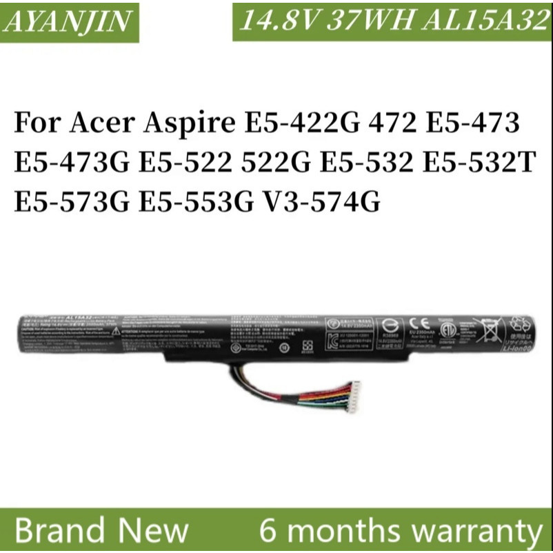 AL15A32 Laptop Battery For Acer Aspire E5-422G 472 E5-473 E5-473G E5-522 522G E5-532 E5-532T E5-573G