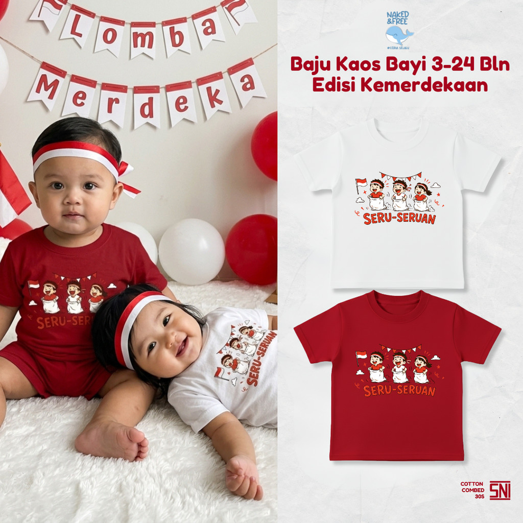 KATUN Naked & Free เสื้อยืดประกาศอิสรภาพเด็ก Unisex – Pumba Fun-Suanuanuan | ผ้าฝ้ายหวีสบายตลอดวัน