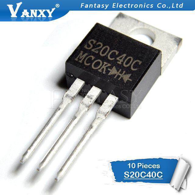 10 ชิ้น S20C40C TO-220 S20C40 TO220 Schottky ทั่วไป cathode 20A 40V ใหม่เดิม