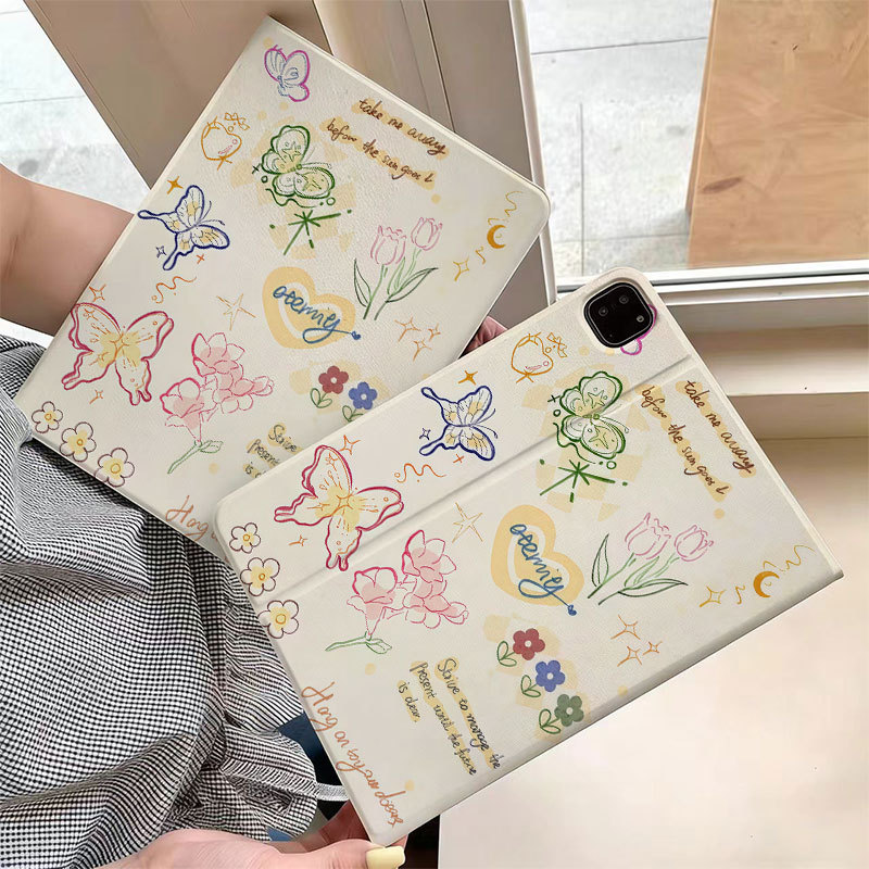 ผีเสื้อพิมพ์กรณีแท็บเล็ตสําหรับLenovo Xiaoxin Pad 10.6 Tab M10 Plus Gen3 (3rd Gen) 10.61 2022 TB125F