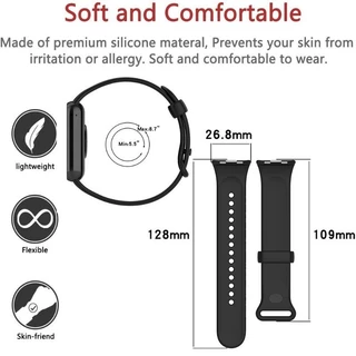 สายซิลิโคนสําหรับ Xiaomi Mi Band 10 pro/9 pro/8 pro Soft TPU คลุมทั้งหมดป้องกันกรณีสําหรับ Redmi Watch 6/5/4 สายรัดข้อมือ + กรณี