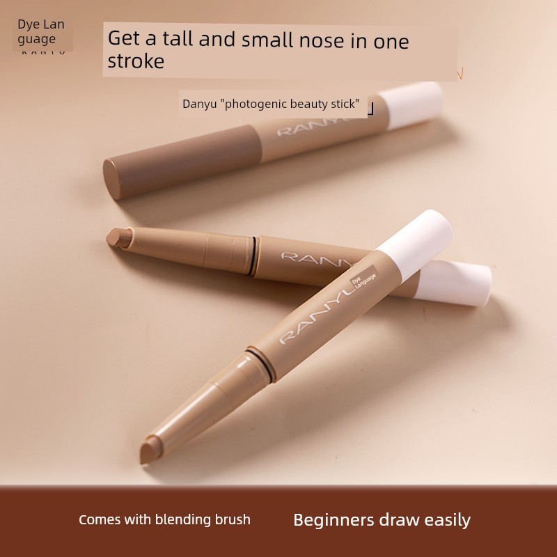 contour stick คอนทัวร์ คําย้อมสี Contouring Stick Drop-Shaped Bone Phase สีน้ําตาลจมูก Shadow Eye Cl