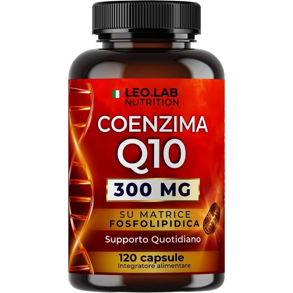 Coenzyme Q10 300mg High Dosage 120 แคปซูล (สต็อก 4 เดือน) - อาหารเสริม Q10 ผลิตในอิตาลี
