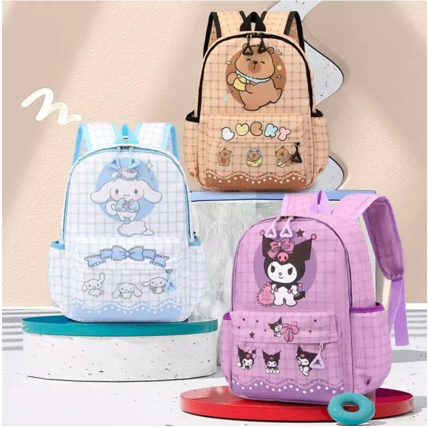 BHC Capybara Beg Japan Fashion Beg Sekolah Capybara Belakang galas Backpack Bagpack Beg