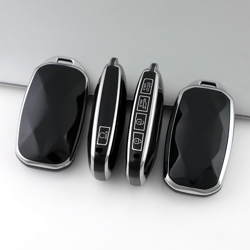 เหมาะสําหรับ Genesis GV70 รวมทุกอย่าง G80 GV80 เฉพาะ Genesis Silver Edge TPU3D ฝาครอบกุญแจหัวเข็มขัด