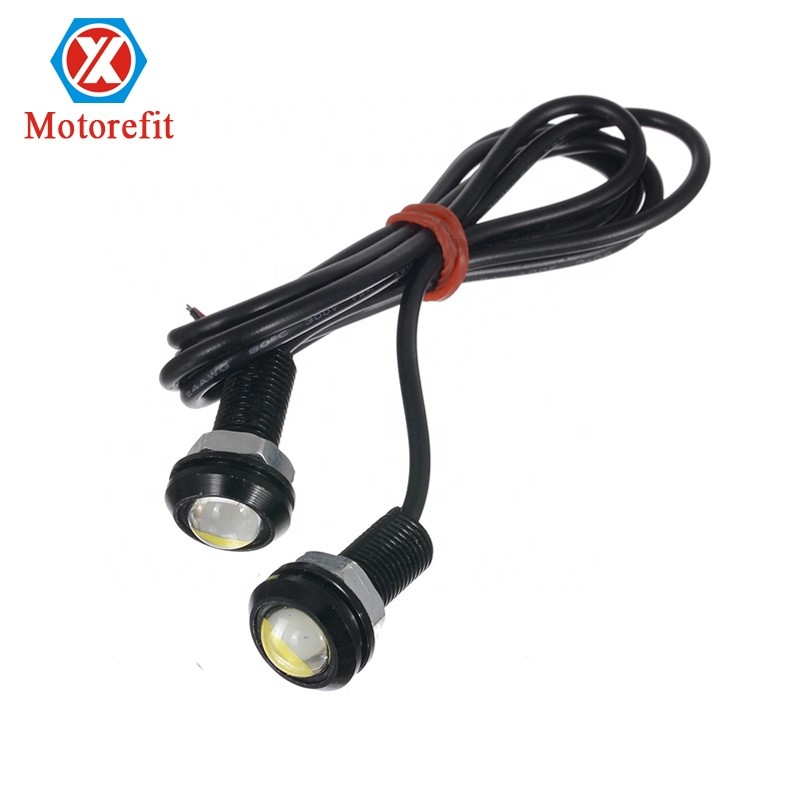 Premium-Motorefit รถ LED Eagle Eye Light 18 มม.การปรับเปลี่ยนรถจักรยานยนต์ 1.5W Ultra-thin Rogue Day
