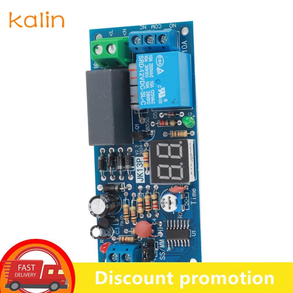 Kalin-th Kalin-th 220V AC หน่วงเวลารีเลย์โมดูล 1-99 วินาที/1-99 นาทีช่วงเวลา