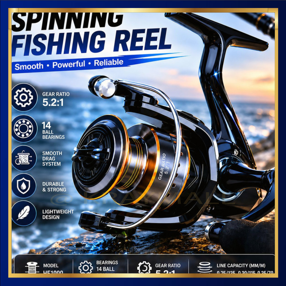 รอกตกปลา Hei Spinning 5.21 1000 - HE1000