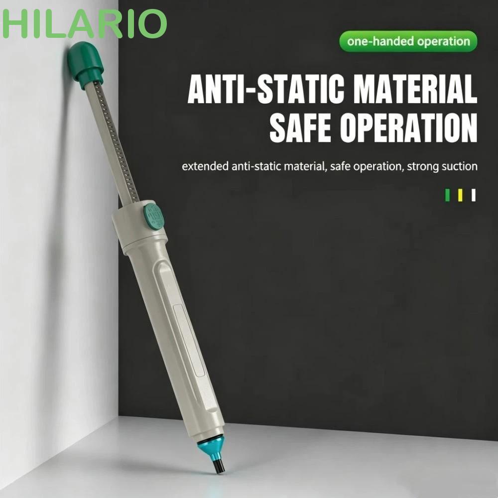HILARIO Solder Sucker ปากกา, Ergonomic Grip เปลือกพลาสติก Desoldering ปั๊ม, การกําจัดที่มีประสิทธิภา