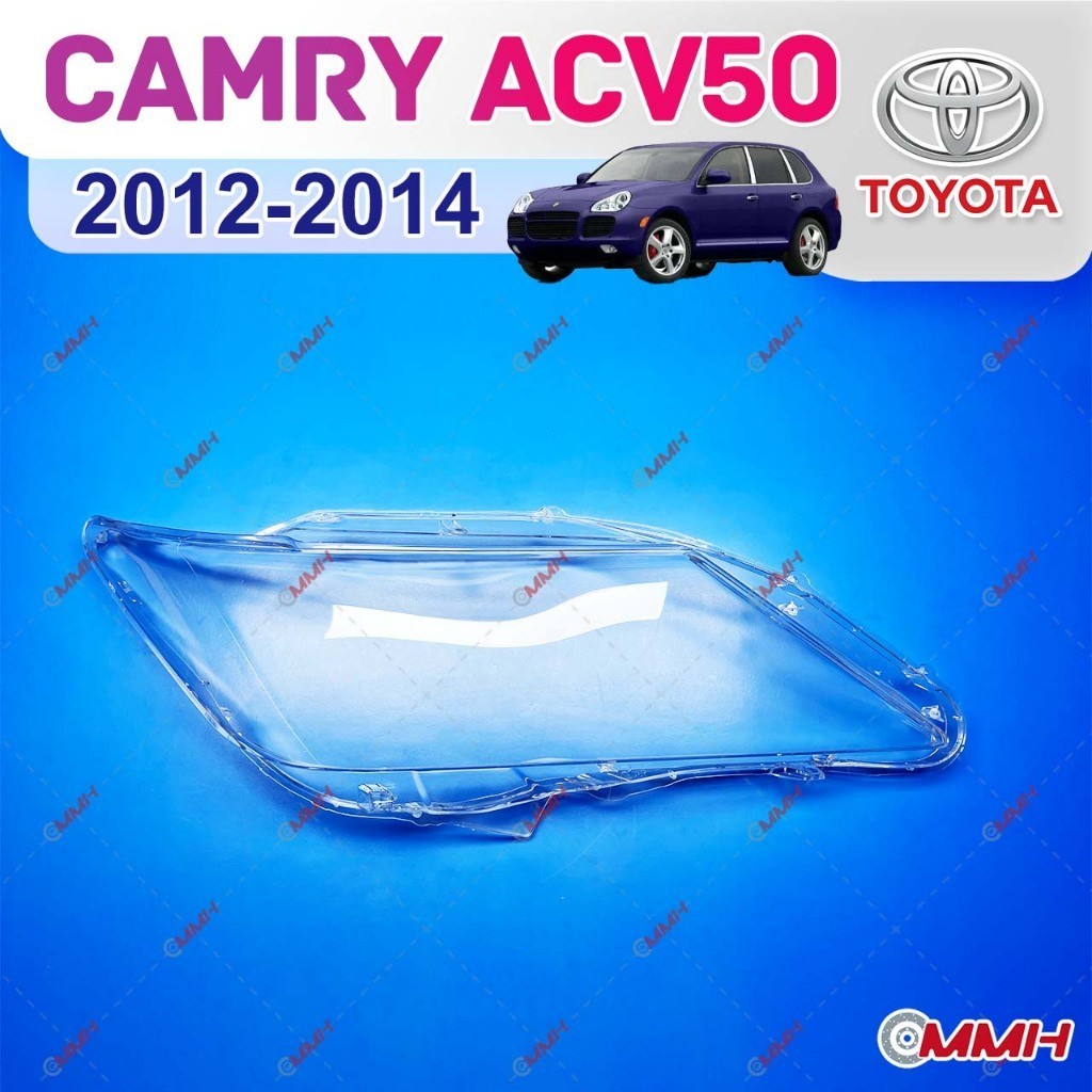 Toyota Camry ACV50 XV50 ไฟหน้า 12 13 14 ไฟหน้าฝาครอบไฟหน้าหมวก lampu depan ไฟเลนส์โป๊ะโคมฝาครอบกระจก