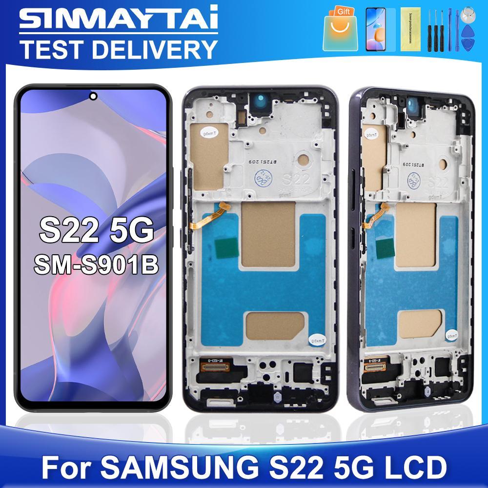 S22 สําหรับ Samsung ทดสอบสําหรับ S22 5G S901B S901U S901W S901N S901E จอแสดงผล LCD Touch Screen Digi