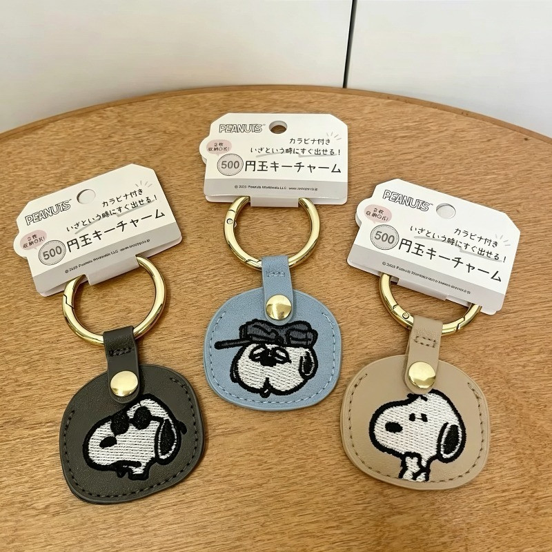 Snoopy Snoopy IC Card Holder เย็บปักถักร้อย Olaf Sensor Access Control เคสป้องกันการ์ตูนน่ารักเครื่องประดับ
