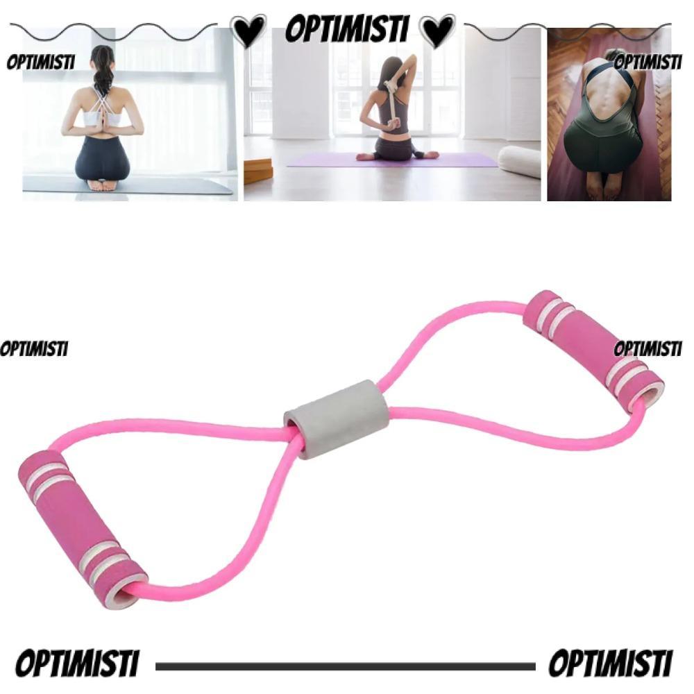 OPTIMISTI8E 8 Word Chest Expander Rope, วงต้านทานโยคะ 8 Word Puller, อุปกรณ์ออกกําลังกายมัลติฟังก์ชั