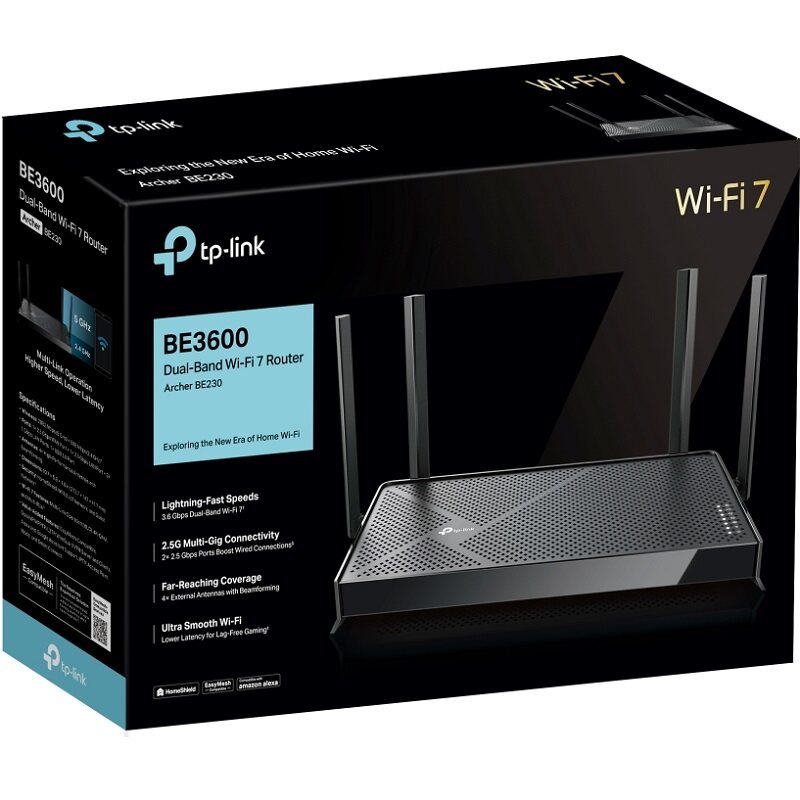TP-Link WiFi7 เราเตอร์ Archer BE220/230/400/550/W 3600/6500/9300