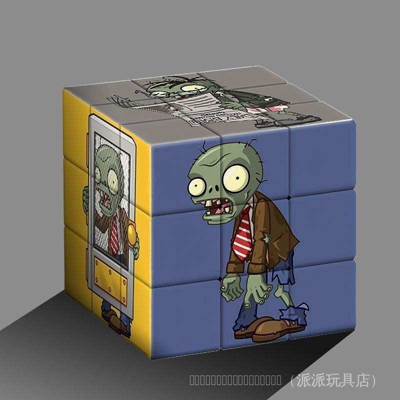 พืชเทียบกับ Zombies Third-Order Rubiks Cube Puzzle นักเรียนการ์ตูนเด็กของเล่นมูลค่าสูง