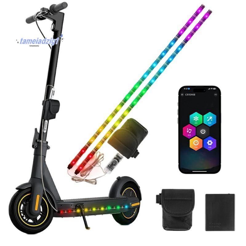 บลูทูธ RGB ไฟ LED Strip RGB ไฟ LED Strip สําหรับสกู๊ตเตอร์จักรยานไฟเตือนความปลอดภัย, APP ควบคุมไฟจัก