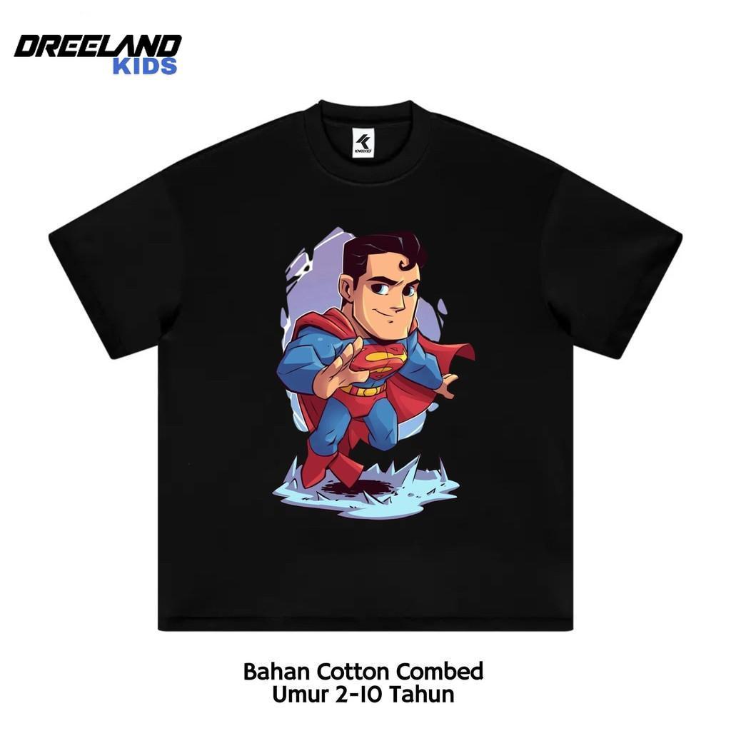 เสื้อยืดเด็ก Dreeland Kids เสื้อผ้าเด็ก Superman / เสื้อยืดเด็ก Marvel Superman สําหรับชายและหญิง