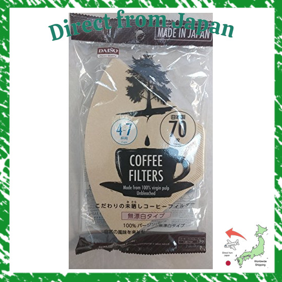 Direct From Japan Coffee Filters || 70-pack || Makes 4–7 cups of coffee
