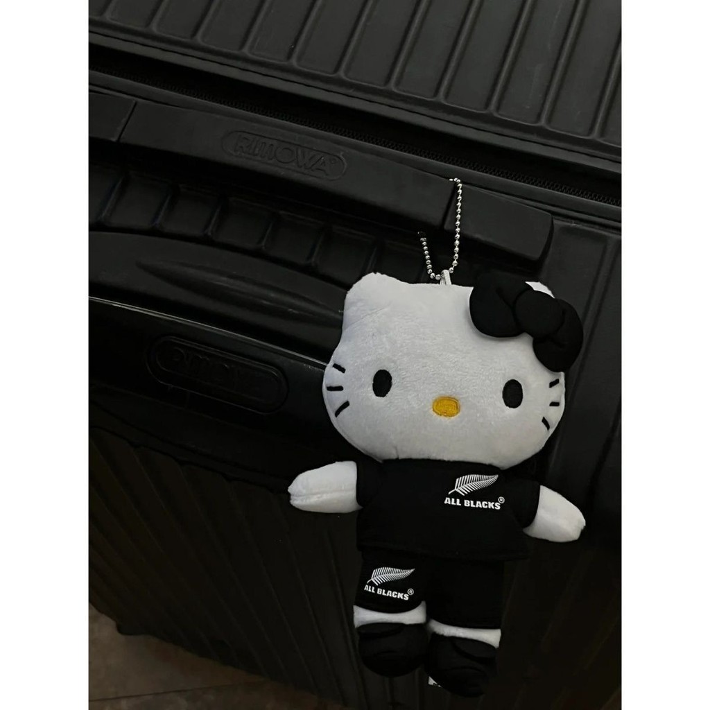 รักบี้ Hello Kitty Bag Jewelry ตุ๊กตา Hello Kitty hallo Hello Kitty kt Cat Doll Black Hanging 0803XH