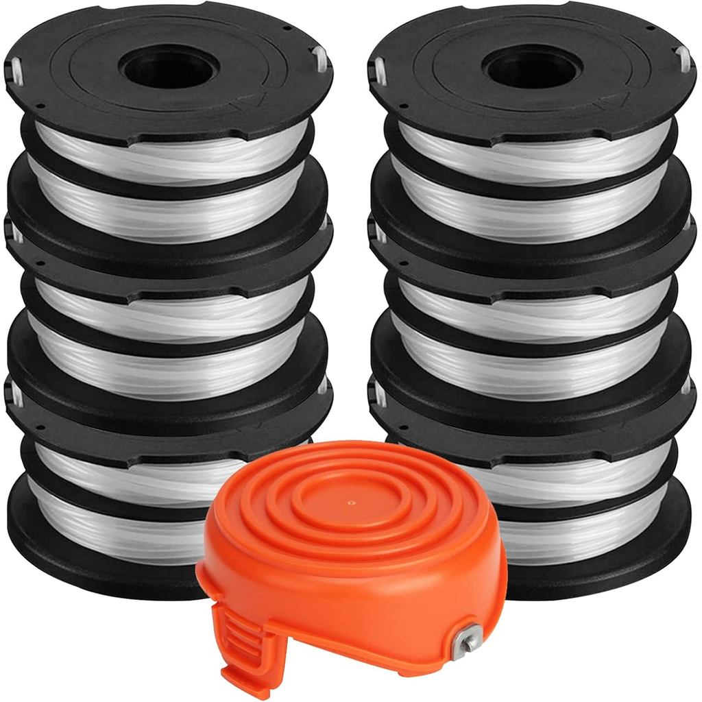 DF-065 DF065 ใช้งานร่วมกับสีดําและ Decker GH700 GH710 GH750,เปลี่ยน String Trimmer Spool AFS Dual Li