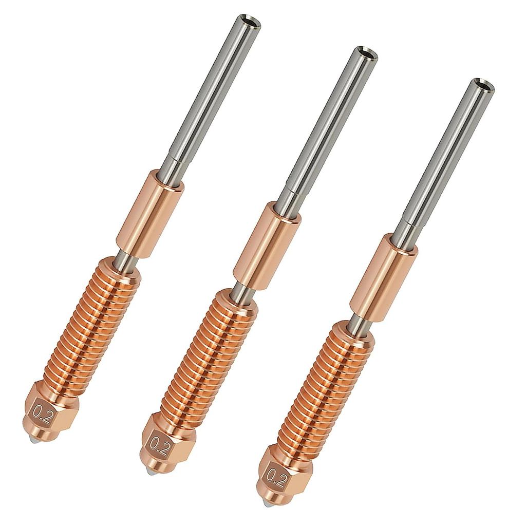 3PCS 0.2 มม.ยูนิคอร์นหัวฉีดสําหรับ Creality K1/K1 Max/Ender 3 V3 / V3 Plus / K1C / K1 SE /K2 SE,– Qu