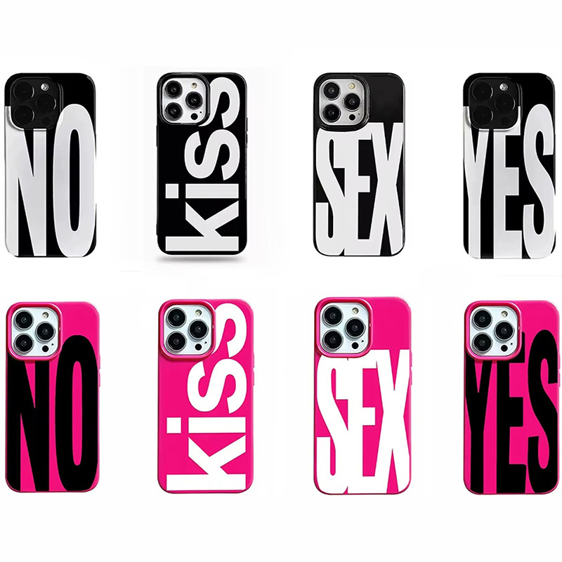 เคสโทรศัพท์สําหรับ IPhone 17 Air 16 Pro Max 15 14 Plus 13 12 11 Pro ซิลิโคนกันกระแทกปกหลังแฟชั่นตัวอักษรภาษาอังกฤษ Jelly