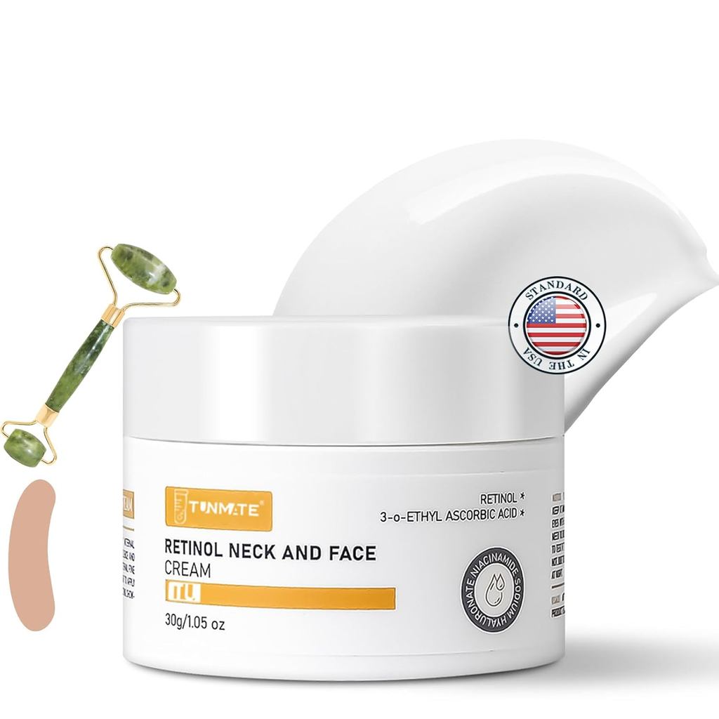 คอสําหรับกระชับและกระชับ-Retinol MoisturizerAntiAgingWrinkle3-in-1HyaluronicAcidCeramidesWomen&Men-D