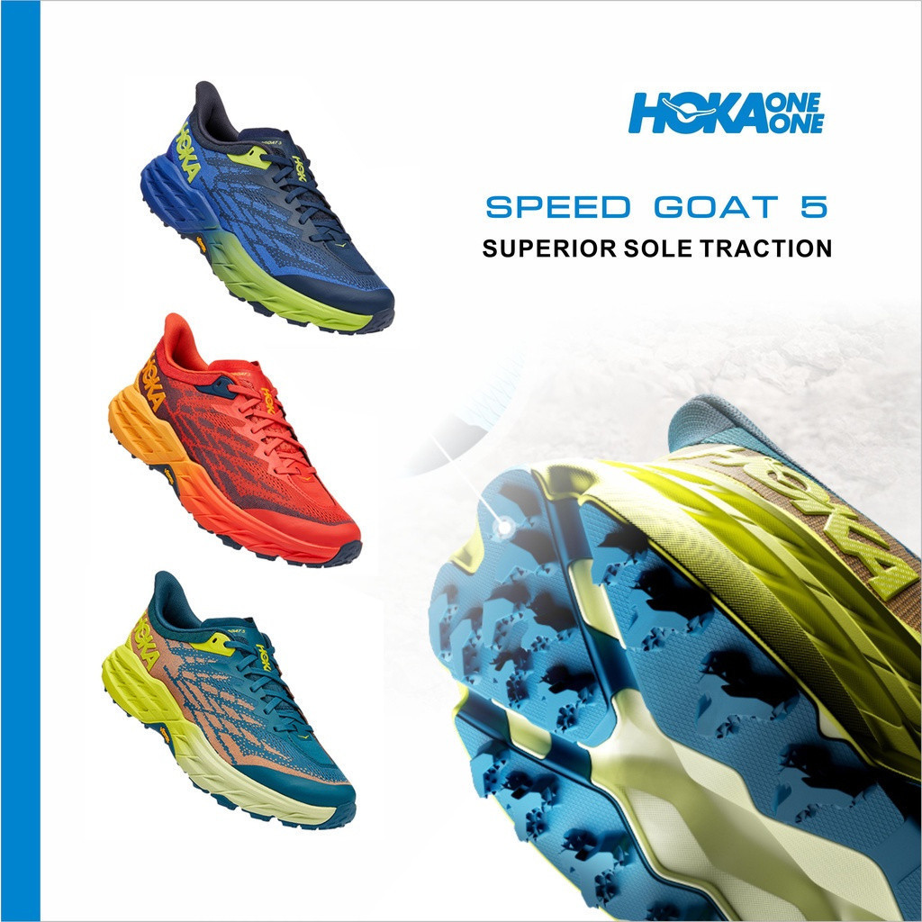 Hoka one one speedgoat 5 speed poat 5 รองเท้าเดินป่ารองเท้าผ้าใบ 71NY