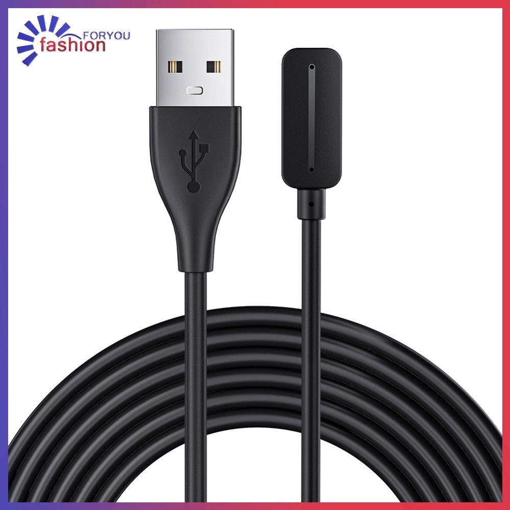 ☀ แฟชั่นสําหรับคุณ ☀  1m Magnetic USB สายชาร์จเปลี่ยน 5V 1A สีดําสําหรับ Polar Pacer/Pacer Pro