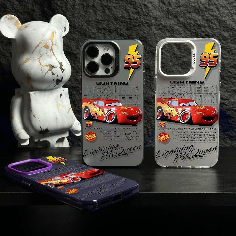 การ์ตูนสีแดงRacing Trackสไตล์Shock-Resistantเคสโทรศัพท์,เหมาะสําหรับSamsung/S25 Ultra/S24/A57 5G/A56