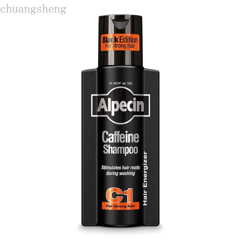 Alpecin Caffeine Shampoo C1 Black Edition with Bold Fragrance 8.45 oz I Hair Performance Enhancer ส่