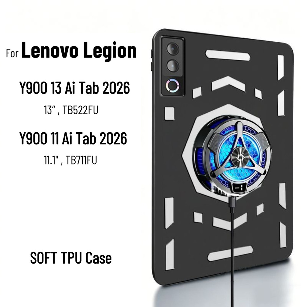 ปกอ่อนสําหรับ Lenovo Legion Y900 13 11 Ai Tab 2026 TB522FU TB711FU กรณี Slim TPU Backshell Hollow Ou