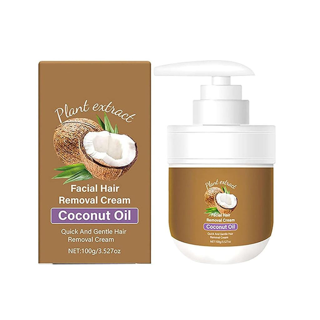 CoconutOilFacialHairRemoval TailerWomen,PlantExtractCoconutOilHairRemval,PainlessHairRemval,Ham teri