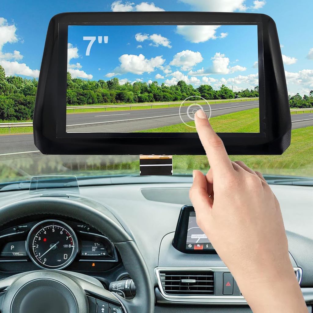 7 "หน้าจอสัมผัสเข้ากันได้กับ Mazda 3 Touring 2018 2.0L L4 GPS Digitizer นําทางวิทยุจอแสดงผลหน้าจอสัม