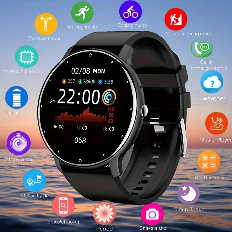 ใหม่แสงอัลตร้า ZL02CPRO สมาร์ทนาฬิกาผู้ชายกีฬาฟิตเนสนาฬิกา Heart Rate หน้าจอสัมผัสเต็มรูปแบบบลูทูธโท