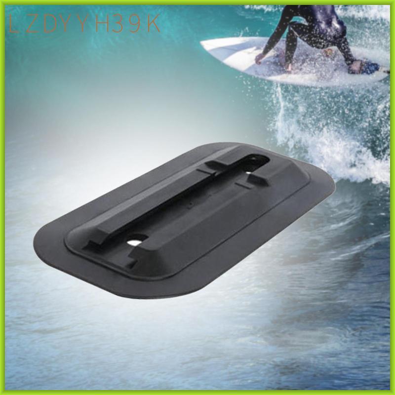 [lzdyyh39k] ปลั๊กฐานครีบกระดานโต้คลื่น Secure Pvc ด้านข้างแทรก Paddleboard สีดํา 19.5cmx7.9cm