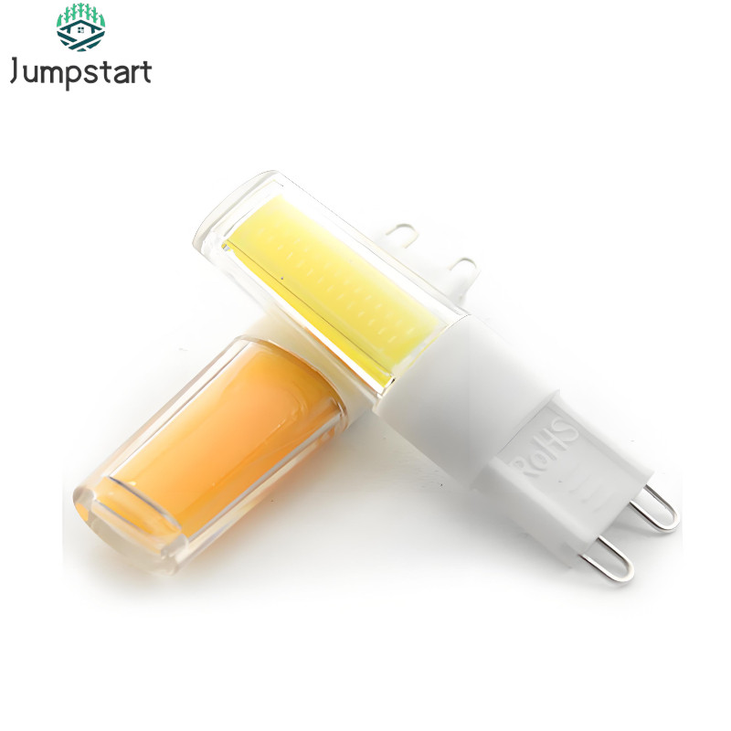 Jumpstart หลอดไฟ LED หรี่แสงได้ COB G4 G9 220V 5W แสงอบอุ่น 3000K แสงสีขาว 6000K