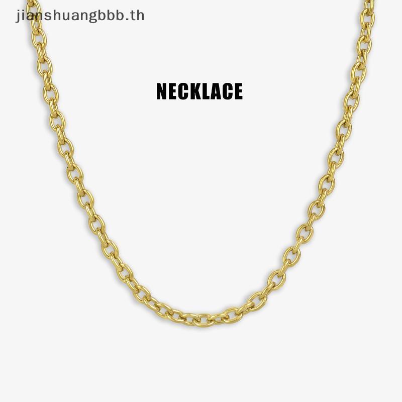 Good Stainless Steel Simple Lobone Nelace High Polish O-Link Chain Hypoallergenic Unisex Jewelry for