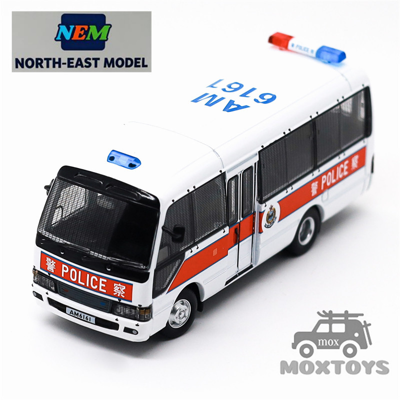 NORTH-EAST MODEL 1:64 Coaster Police Livery รถโมเดลDiecast