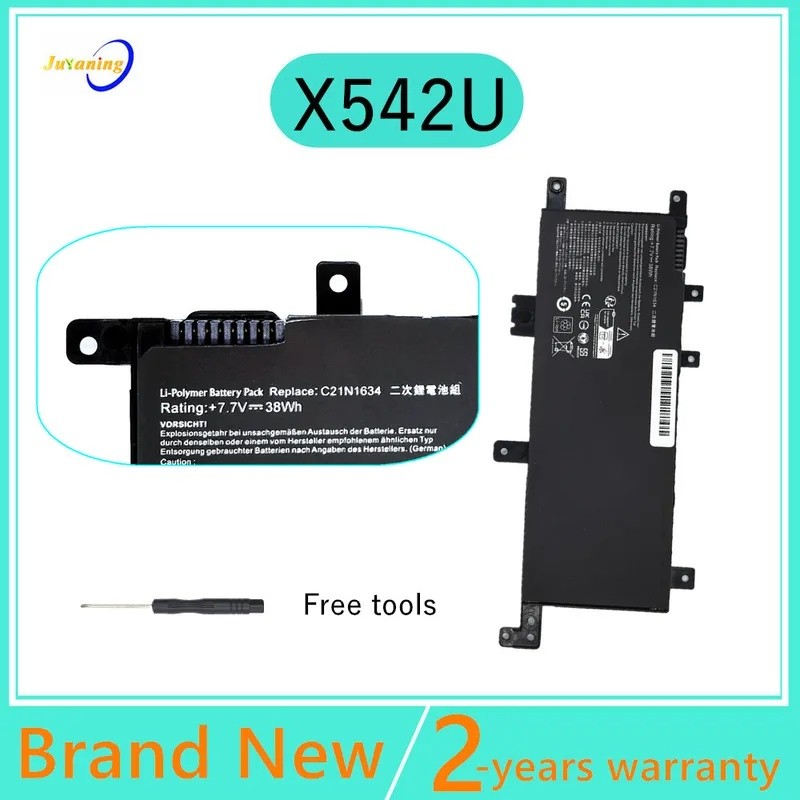 X542U แบตเตอรี่แล็ปท็อปสําหรับ ASUS VivoBook R542U FL5900L R542UR FL8000L C21N1634 สําหรับ VivoBook 