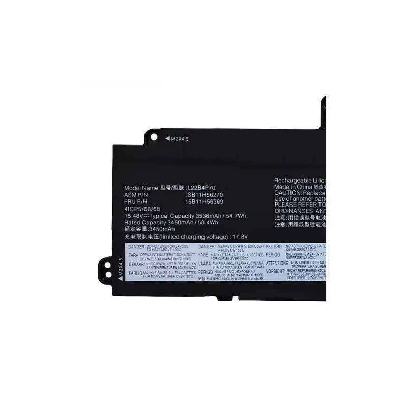 15.48V 54.7Wh/3536mAh สําหรับ Lenovo ThinkPad X13 โยคะ G4 L22C4P70 L22D4P70 L22L4P70 L22M4P70 L22B4P